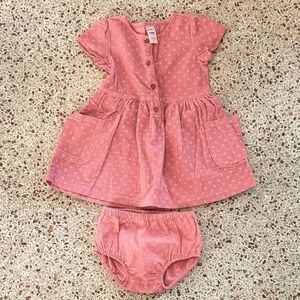 Carters Pink Kids Dress with Bloomers